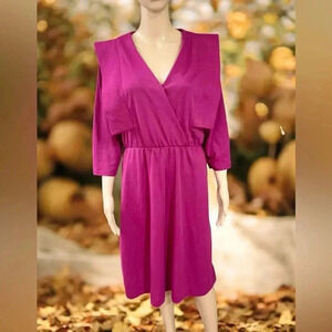 VTG 1970’s Patti Greene Debbie Harry disco dancing queen cotton dress-L